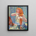 Mujer con peinado La pelirroja VIII - Théo van Rysselberghe — cuadro enmarcado en la pared
