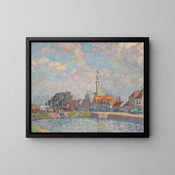 L'Arcoíris - Theo van Rysselberghe — cuadro enmarcado en la pared