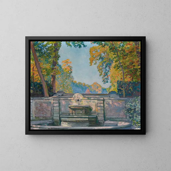 La Fontaine - Theo van Rysselberghe — cuadro enmarcado en la pared