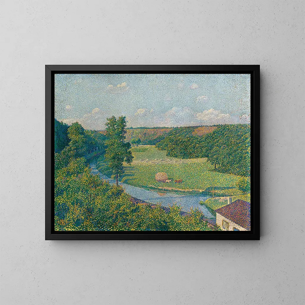 La valle de la Sambre - Theo van Rysselberghe — cuadro enmarcado en la pared