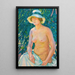 Nu en Panamá - Theo van Rysselberghe — cuadro enmarcado en la pared