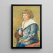 Portrait of a Child - Theo van Rysselberghe — framed artwork on a wall