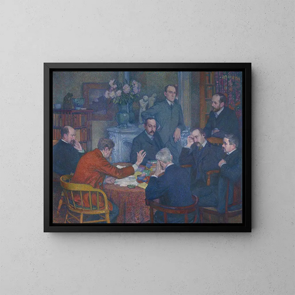 La Lectura - Theo van Rysselberghe — cuadro enmarcado en la pared