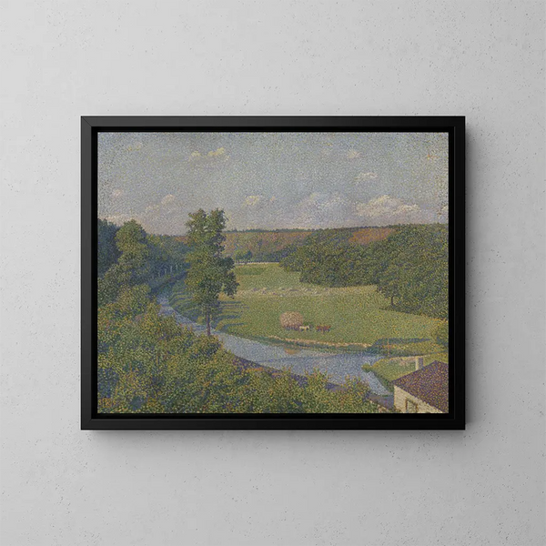 La valle de la Sambre - Theo van Rysselberghe — cuadro enmarcado en la pared