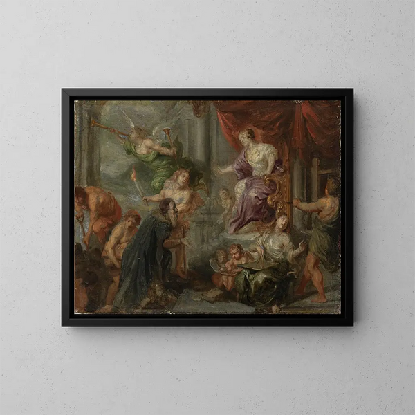 Travail et constance - Theodoor Boeyermans — framed artwork on a wall