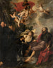San Agustín lava los pies de Cristo - Theodoor Rombouts — vista de la obra