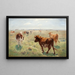Cows grazing - Theodor Philipsen — framed artwork on a wall