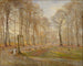Día de otoño tardío en el parque de ciervos de Jægersborg al norte de Copenhague - Theodor Philipsen — vista de la obra