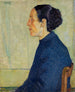 Photo of a woman sitting in bust profile - Theodor Schindler — artwork view