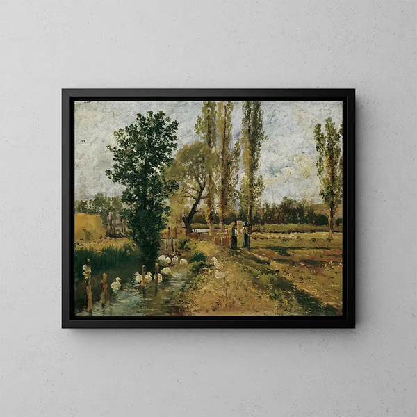 Paisaje de Bach - Theodor von Hermann — cuadro enmarcado en la pared
