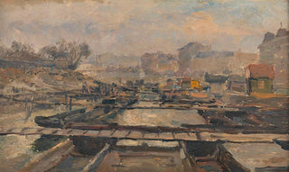 Theodor Von Hrmann - Die Fischbassins am Donaukanal.webp