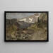 Gosaumühle with Dachstein - Theodor von Hermann — framed artwork on a wall