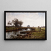 Late Afternoon, Dachau Marsh - Theodore Clement Steele — framed artwork on a wall