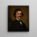 Portrait of a man - Theodore Clement Steele — framed artwork on a wall