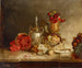 Naturaleza muerta con frutas y una urna - Theodore Clement Steele — vista de la obra