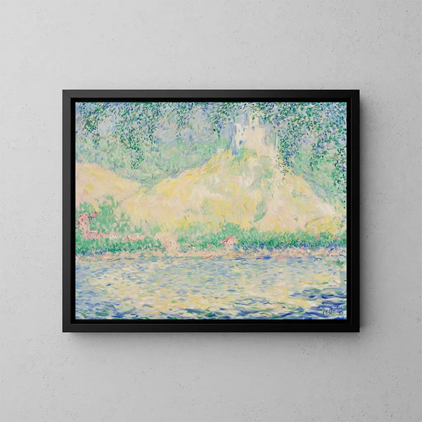 Château-Gaillard, Les Andelys sur la Seine - Theodore Earl Butler — framed artwork on a wall