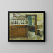 The Bar at the Hôtel Baudy, Giverny - Theodore Robinson — framed artwork on a wall