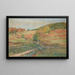 Vermont Hill - Theodore Robinson — framed artwork on a wall