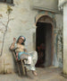 Mujer turca fumando - Theodoros Ralli — vista de la obra
