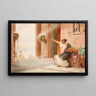 Theodoros Ralli - Vendeuse de Fleurs au Parthnon.webp