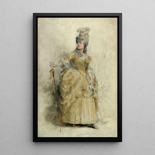 Thobald Chartran - Portrait de Rjane 18561920 en costume de scne.webp