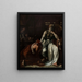 Priam demandando a Aquiles el cuerpo de Héctor - Thobald Chartran — cuadro enmarcado en la pared