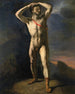 Academia de hombre desnudo con espada - Théodore Géricault — vista de la obra