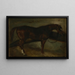 Brown Horse - Théodore Géricault — framed artwork on a wall