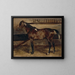 de Caballo marrón en el establo - Théodore Géricault — cuadro enmarcado en la pared