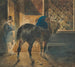 Horse-drawn carriage at the stables - Théodore Géricault — artwork view