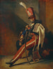 The Trumpeter of the Hussars of Orléans - Théodore Géricault — artwork view