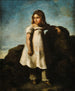 Élisabeth Dedreux niña en el campo - Théodore Géricault — vista de la obra