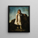 Élisabeth Dedreux niña en el campo - Théodore Géricault — cuadro enmarcado en la pared