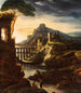 Paisaje nocturno con un acueducto - Théodore Géricault — vista de la obra