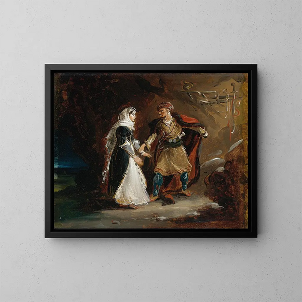 La Novia de Abydos - Théodore Géricault — cuadro enmarcado en la pared