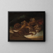 Leones en un paisaje montañoso - Théodore Géricault — cuadro enmarcado en la pared