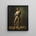 Academia, manos cruzadas - Théodore Géricault — cuadro enmarcado en la pared