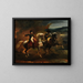 Napoleón dando una orden a un oficial superior de los Guías - Théodore Géricault — cuadro enmarcado en la pared