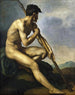 Guerrero desnudo con una lanza - Théodore Géricault — vista de la obra