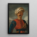 Retrato de mameluco - Théodore Géricault — cuadro enmarcado en la pared
