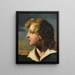 Retrato de un joven de perfil - Théodore Géricault — cuadro enmarcado en la pared