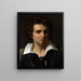 Retrato de un joven - Théodore Géricault — cuadro enmarcado en la pared