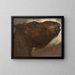 Estudio de un caballo muerto - Théodore Géricault — cuadro enmarcado en la pared