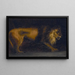 Study of a Lion - Théodore Géricault — framed artwork on a wall