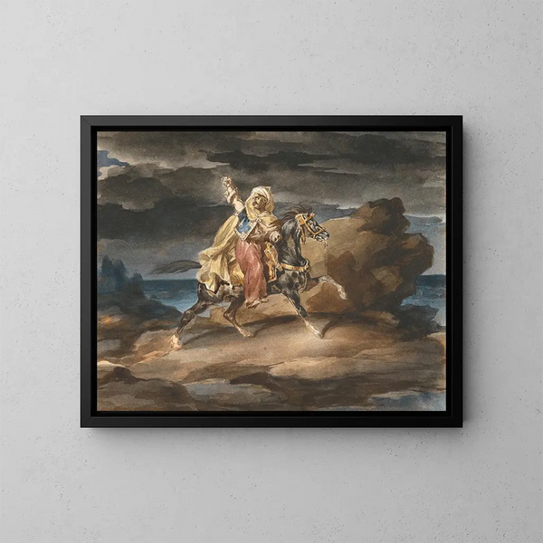 Le Giaour - Théodore Géricault — cuadro enmarcado en la pared
