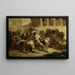 La Course des Chevaux Sans Cavalier - Théodore Géricault — framed artwork on a wall