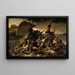 La balsa de la Medusa - Théodore Géricault — cuadro enmarcado en la pared