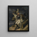 El jinete cuirassier herido estudio El cuirassier herido abandonando el fuego boceto - Théodore Géricault — cuadro enmarcado en la pared