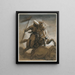 Cavalier turc au combat - Théodore Géricault — cuadro enmarcado en la pared