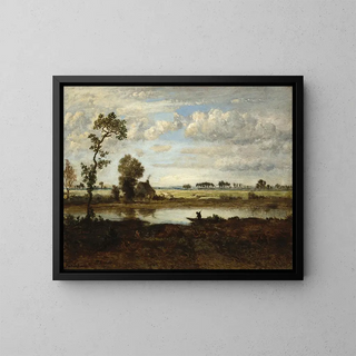 Thodore Rousseau - Landscape with Boatman.webp